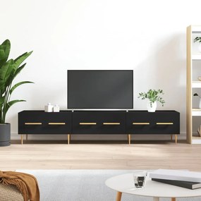 vidaXL Móvel de TV 80x36x50 cm derivados de madeira preto