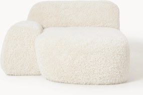 Módulo de canto com chaise longue em teddy Wolke