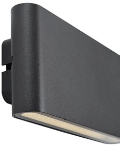 Candeeiro de Parede Preto Magnético Incl. LED Recarregável - Batt Moderno
