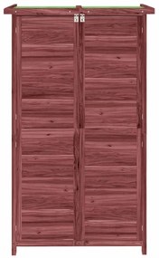Abrigo p/ ferramentas jardim 83x57x140 cm pinho maciço cor moca