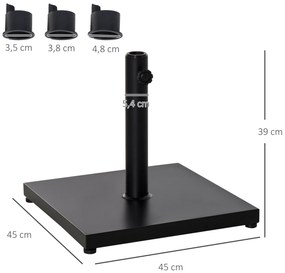 Base para Chapéu de Sol Universal Suporte para Chapéu de Sol para Jard