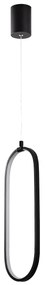 Candeeiro Chandelier Can – Preto – 17 x 60-110 cm