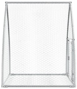 Gaiola para coelhos 100x105x120 cm aço galvanizado prateado