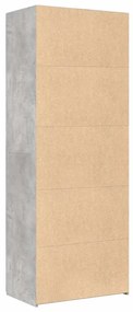 Armário alto 70x42,5x185 cm derivados madeira cinzento cimento