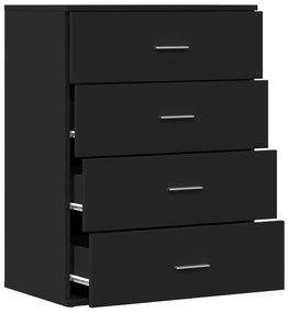 Aparador 60x39x80 cm derivados de madeira preto