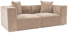 Sofá de 2 Lugares Sora – Cappuccino – 190 cm x 65 cm x 95 cm