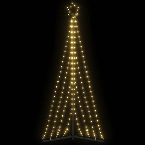 vidaXL LED Árvore de Natal 339 LEDs Branco Quente 187 cm