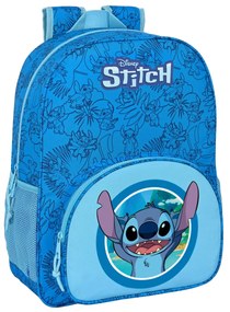 Mochila Escolar Stitch Azul 33 X 42 X 14 cm