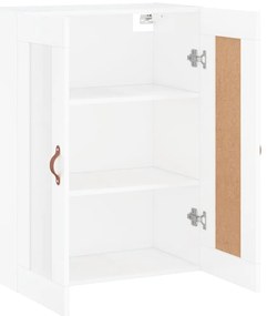 Armário parede 69,5x34x90 cm deriv. de madeira branco brilhante