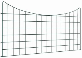 vidaXL Conjunto de Cerca para Lago 5 pcs Verde 100 x 50 cm Aço