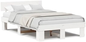 Estrutura da Cama com cabeceira Branco 140 x 190 cm