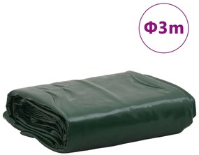 Lona Ø 3 m 650 g/m² verde