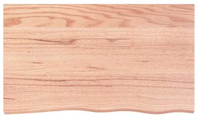 Tampo de mesa 100x60x2 cm carvalho tratado castanho-claro