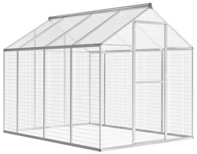 vidaXL Aviário de exterior em alumĂnio 178x242x192 cm