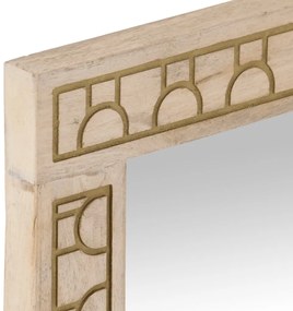 Espelho de casa de banho 50x70x2,5 cm mangueira maciça e vidro