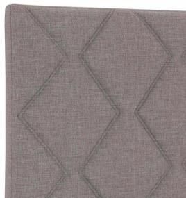 Cama taupe vidaXL 140x190 cm estofada