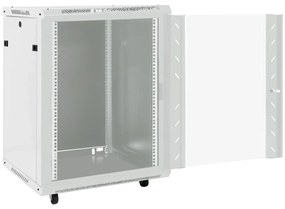 Armário bastidor 15U 19" IP20 60x45x86 cm cinzento