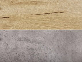 Cómoda com 4 gavetas em efeito de concreto e cor de madeira clara ACRA Beliani