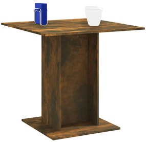 Mesa de jantar 80x80x75 cm derivados de madeira carvalho fumado