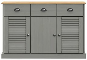 Aparador com gavetas VIGO 113x40x75 cm pinho maciço cinzento