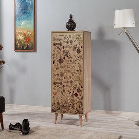 Armário para Calçado Filinta – Carvalho Sonoma – 50x135x38 cm