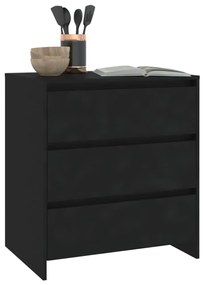 Aparador 70x41x75 cm derivados de madeira preto