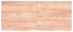 Tampo de mesa 140x60x(2-4) cm carvalho tratado castanho-claro