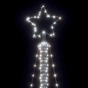 LED Árvore de Natal 483 LEDs Branco Frio 240 cm