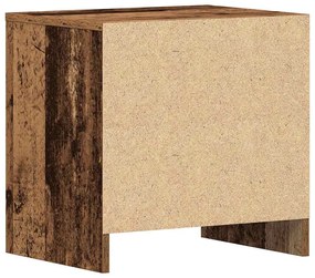 Armário de Cabeceira Madeira Envelhecida 45x34x44.5 cm Madeira Engenhe