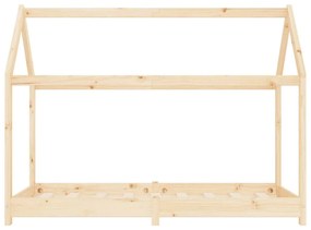 Estrutura de cama para crianças 80x160 cm pinho maciço