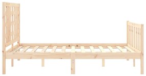 Cama sem colchão 120x200 cm madeira de pinho maciça