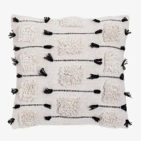 Coussin Carré 45x45 Cm En Coton Feyre Branco - Sklum