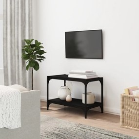 Móvel de TV 60x33x41 cm derivados de madeira e aço preto
