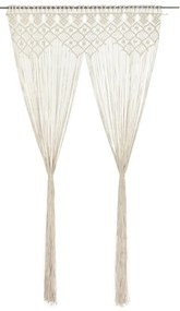 Cortina em macramé 140x240 cm algodão
