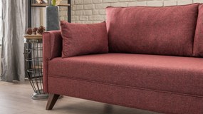 Sofá de Canto Bella – Vermelho Claret – 275 cm