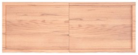 Tampo de mesa 160x60x(2-4) cm carvalho tratado castanho-claro