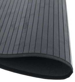 Tapete redondo 80 cm bambu preto