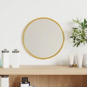 Espelho de parede Ø20 cm redondo dourado