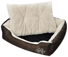 vidaXL Cama para cães quente com almofadão acolchoado S