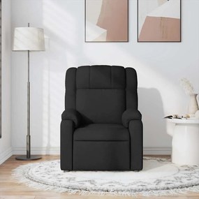 Poltrona de massagens reclinável tecido preto