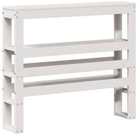 Cama sem colchão 90x190 cm madeira de pinho maciça branco