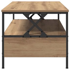 Mesa de centro com gaveta carvalho artisiano 100 x 51 x 45 cm