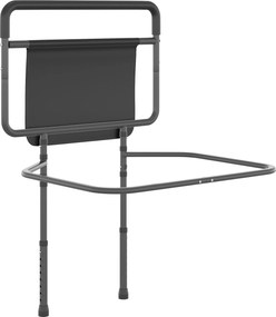 HOMCOM Grade Cama Adultos Guarda Segurança Altura Ajustável Bolso Armazenamento Cinza 71x61x86-104 cm Proteção Dormir | Aosom Portugal