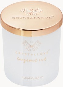 Vela de soja com quartzo transparente Crystallove (bergamota oud)