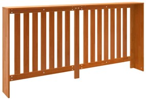 Cobertura de radiador 169x19x84 cm pinho maciço castanho cera