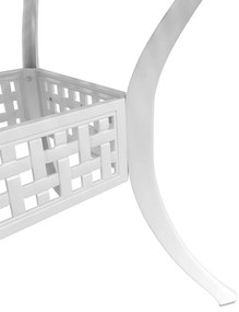 3 pcs conjunto de bistrô alumínio fundido branco
