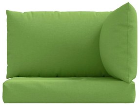 Almofadões de paletes 3 pcs mesclado tecido verde