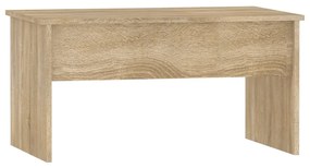 Mesa de centro80x50,5x41,5cm madeira processada carvalho sonoma