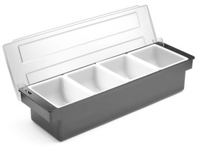 Caixa Condimentos 4 Divisões com Tampa 48X15X10CM