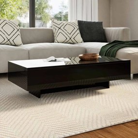 vidaXL Mesa de centro em preto brilhante